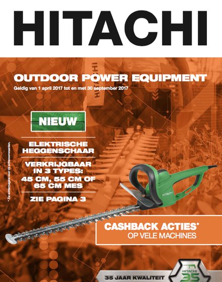 Tuinpromoties Hitachi Power Tools